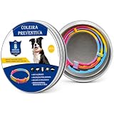 Coleira Anti Pulga Leishmaniose Carrapato Mosquito Cão Gato 62cm (Colorida, 62cm)
