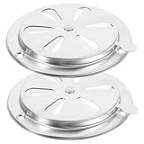 LIFKOME 2 Stück Einstellbare Edelstahl Lüftungsgitter Luftauslass Abdeckungen Rostbeständig...