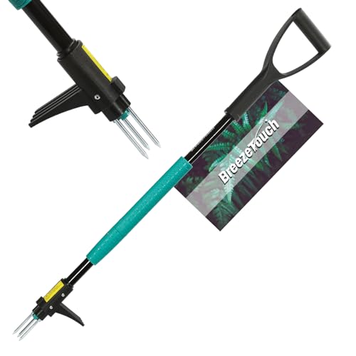 Breeze Touch BT-WEEDER-PJ 39 Inch Weed Pulling Tool, 3-Claw Detachable Weed Puller Tool cover
