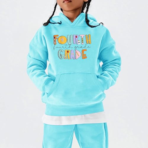 Girl's First of Day School Sweatshirt Preppy Letter Graphic Crew Neck Sweatshirt Pullover Top Back to School T Shirt3