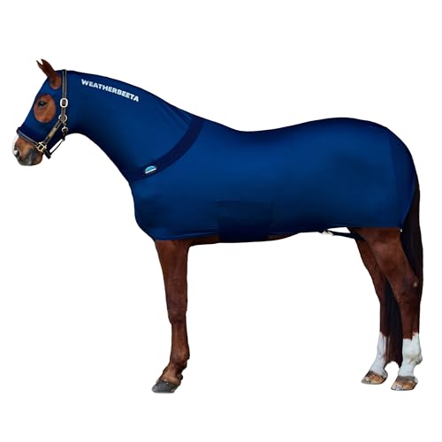 Weatherbeeta - Coperta aderente elasticizzata per cavalli (Pony) (Blu navy)