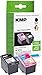 KMP Tinte Patronen Kompatibel Doppelpack HP 301 XL Schwarz + 3-Farbig Druckerpatrone für Deskjet, Envy, Officejet Druckerkartusche Tintenfüllstand Wird unterstützt 2-Set (Black + Color)