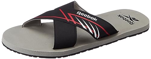Reebok Mens Zane Slide Black/White/Vector RED/Flat Grey Sneaker - 8 UK (GB9745) (B0C95D695K) Amazon Price History, Amazon Price Tracker