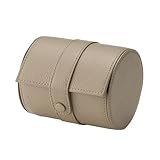 ミラグロ シュリンクレザー ネクタイケース (ネクタイ収納ケース メンズ 円筒形 出張 旅行 コンパクト ネクタイボックス 携帯用 収納 革 レザー ギフト プレゼント 父の日) SL-SH-262 (トープ)