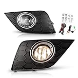 AUTOWIKI Fog Lights For Nissan Sentra 2016-2019 With Clear Lens 2PCS OEM Fog Lamps Replacement