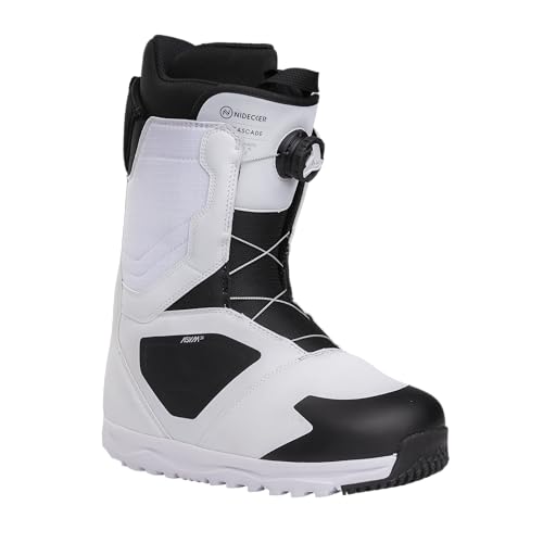 Nidecker Cascade Boa Men Snowboard Boots, White, 11.5