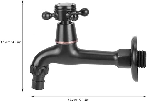 Miniatura 2 de Grifo de fregadero de baño de pared G12 pulgadas, grifo de latón antiguo, grifo de montaje en pared, grifo de agua fría individual, grifo mezclador