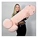 mikamax, Penis Kissen 100 cm, XXL Kissen, Custom Body Pillow, Rosa, Beige, JGA Plüschpenis, Boyfriend Kissen, Junggesellenabschied Ideen.