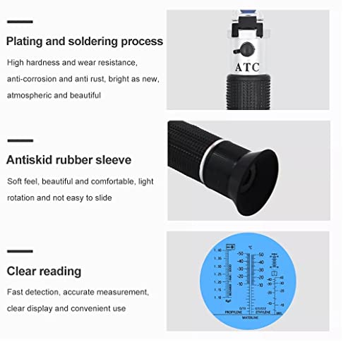 Image of IONIX salinity meter for aquaculture Illuminated Automatic salinity tester /Temperature Compensation 0-100% Brix Refractometer For Beer Wine Cnc Fruit, Black