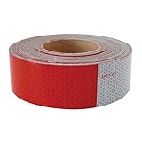 GG Grand General 92290 DOT-C2 Conspicuity Tape 11 inches Red/7 inches White, 2 inches X 150 feet