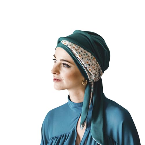 Turban oncologique doux en bambou pour apaiser la peau sensible