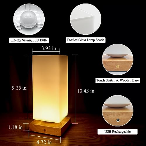 GOUTOOL Vase Table Lamp, DIY Vase Lamp USB Charging Port Dimmable Flower Lamp - Image 4