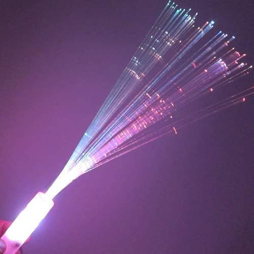 GP GLOWPRODUCTS.COM Fiber Optic Wands (Box of 48) - Fiber Optic Wand with 3 Light Modes (Multi)