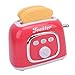 Zunate Bread Maker Toy for Kids, Simulation Kitchen Toaster Appliance with Accessories Made of ABS Material for Interactive Role for Ages 3 and Up
