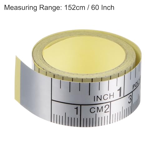 uxcell cinta métrica adhesiva 152 cm 2 unidades miniatura 2