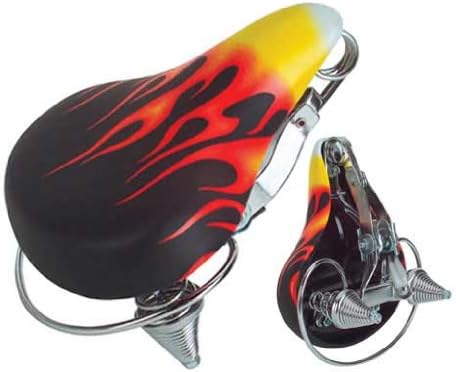 Beach Cruisers Saddle 841Flames. Bike seat, Bicycle seat, Bike Part, Bicycle Part, Beach Cruiser seat, Chopper Fixie, Road, Mountain Bike seat