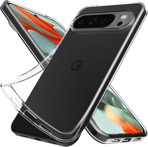 For Google Pixel 10 Pro XL Case, Slim Thin Shockproof Flexible TPU Gel Rubber Soft Skin Silicone Protective Case Cover For Pixel 10 Pro XL (Clear)