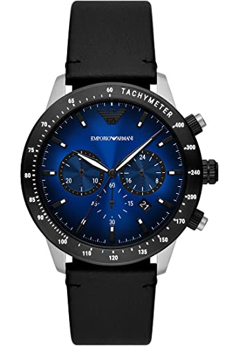 Emporio Armani Orologio da uomo, movimento cronografo, cassa in acciaio