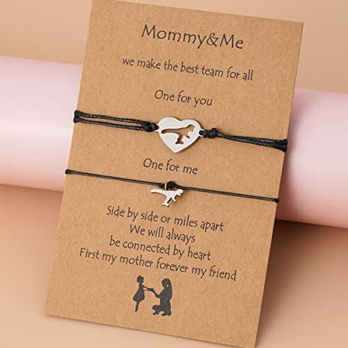 Ronglry 4/6 PCS Best Friend Necklaces Adjustable BFF Bracelets Moon Star Knot Heart Friendship Bracelets Promise Matching Bracelet Gifts for Women Girls Couple Friendship Jewelry Set3