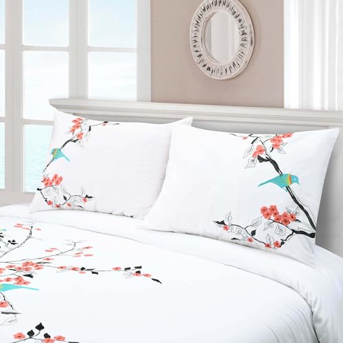 Parure de lit en coton doux pour grand lit double anti-transpiration