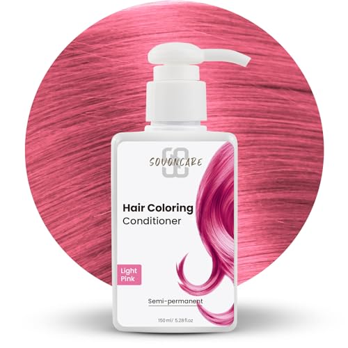 SOVONCARE Pink Semi Permanent Depositing Conditioner for Colored Hair, 5.28 OZ - Dye Results in 10...