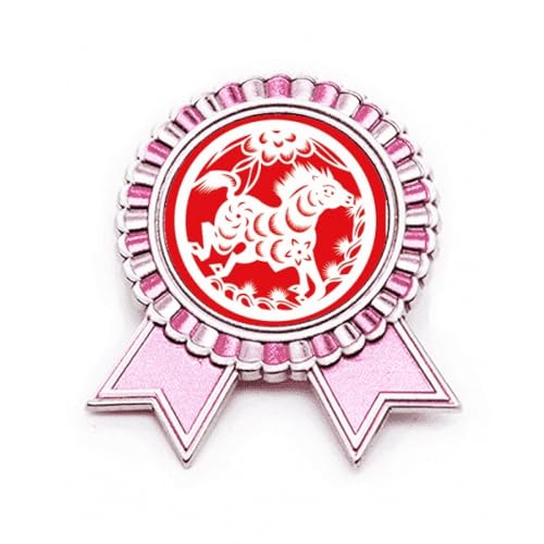 Pin's en papier cheval en Chine rose : l'alternative élégante aux médailles lourdes