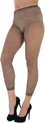 Image of ToBeInStyle Women's Footless Opaque Animal Zebra Tiger Tights Hosiery