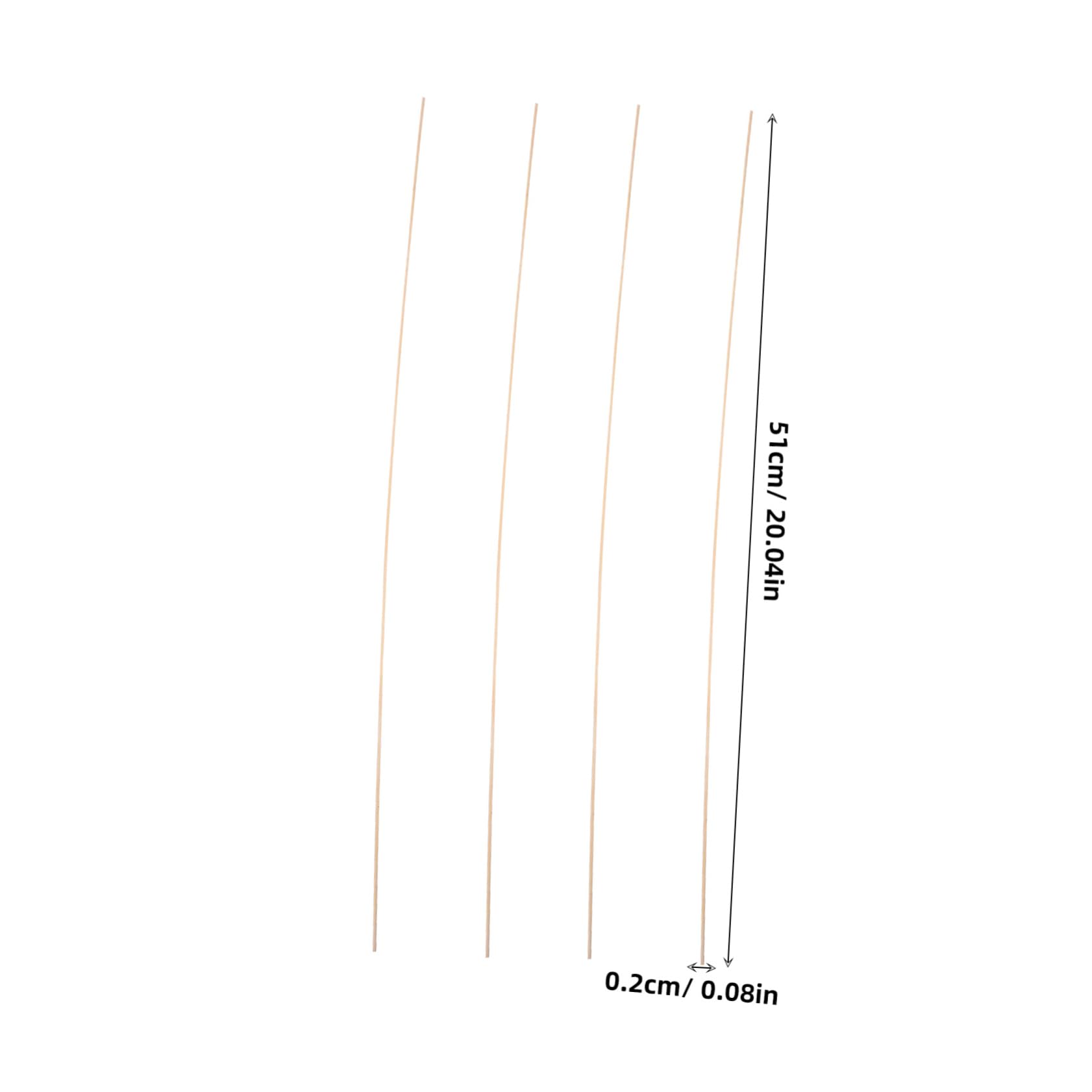 BESPORTBLE Flexible Bamboo Craft Sticks 20pcs for Kite Building Children's Kite Supplies