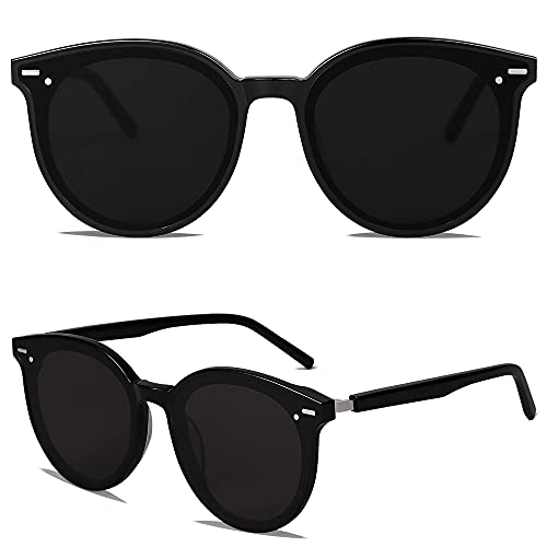 Image of SOJOS Sunglasses Womens Trendy 2025 Classic Round Retro Vintage Shades Large Frame Sunnies SJ2067