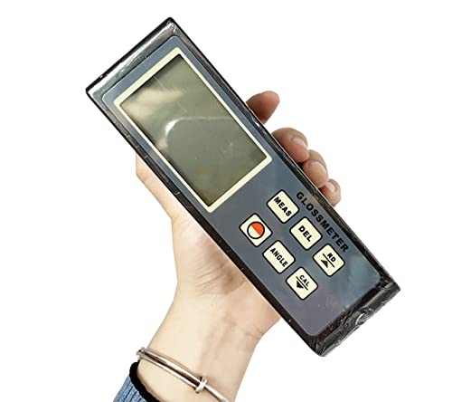 YFYIQI 75 Degree Glossmeter Gloss Meter Single Angle Gloss Meter 75° Gloss Meter Tester Device with Measuring Range 0.1GU to 200GU Accuracy ±1.0 GU for Paper Painting Materials
