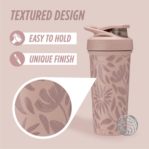  BlenderBottle Strada Flip Shaker Insulated Stainless Steel Water Bottle for Fitness Lovers, Outdoor Activities, Easy on