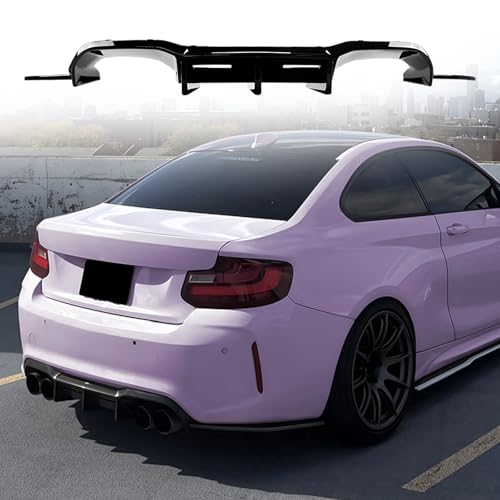 Diffuseur BMW M2 F87 2016-2021, finition noir brillant premium