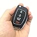 Replacement Uncut Key Remote Fob Case 4 Buttons fit for Hyundai Sonata Santa Fe Flip Key Remote Control Key Fob Shell