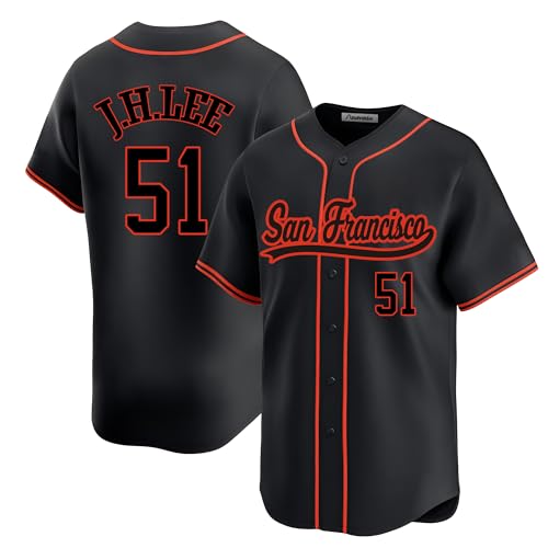 Giants Jung Hoo Lee Jersey San Francisco Black Mens Baseball Stitched