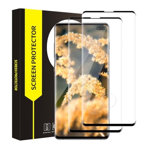 Cable Leader 2 Stück Schutzfolie für Panzerglas für Samsung Galaxy S10 Plus 3D-Volle Bedeckung 9H Härte Frei von Kratzern Splitterfest HD-Klar Kristallklar Fingerabdruck-ID Samsung S10 Plus Folie