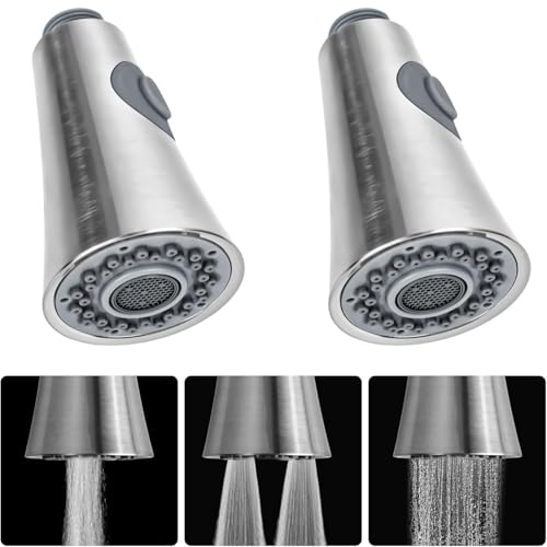 2 Stück Wasserhahn Ersatz Brausekopf, Brausekopf Küchenarmatur, G 1/2...