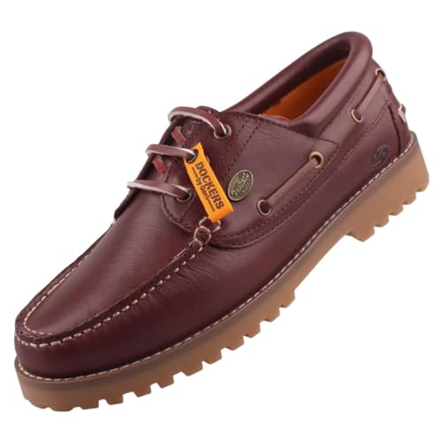 Dockers by Gerli Botas de hombre al aire libre, botines para hombre, burdeos, 47 EU