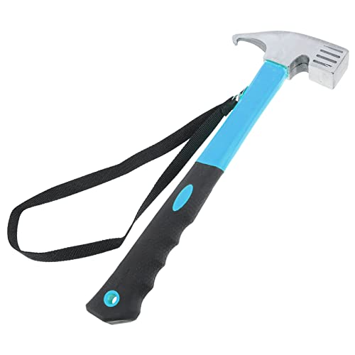 JOINPAYA Martillo Multifuncional para Camping con Extractor de Piquetas y Duradero Herramienta para Actividades Acampada y Jardinería