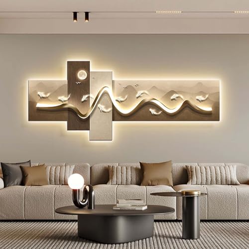 Pintura iluminada enchufable para dormitorio y decoración de pared LED 3