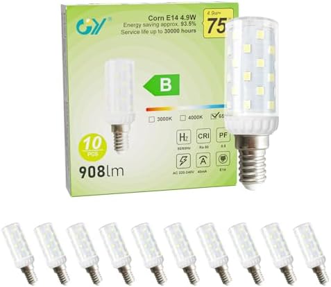 E14 Ampoule GY Ampoule LED E14,4.9W Ampoule Maïs LED (équivalent E14 Ampoule GY Ampoule LED E14,4.9W Ampoule Maïs LED (équivalent