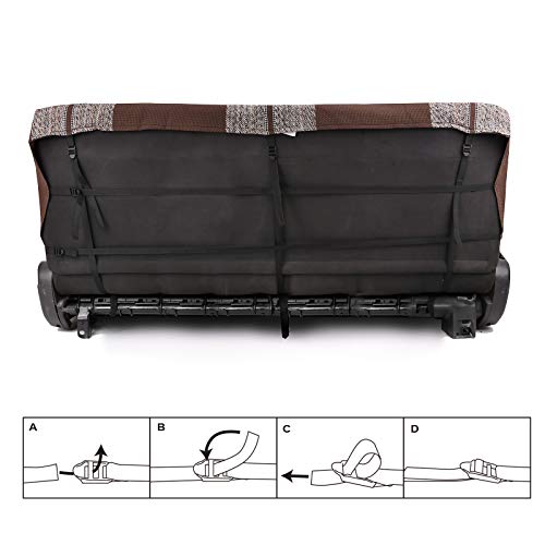 Image of Leader Accessories Saddle Blanket Full Size Truck Bench Seat Cover, Brown