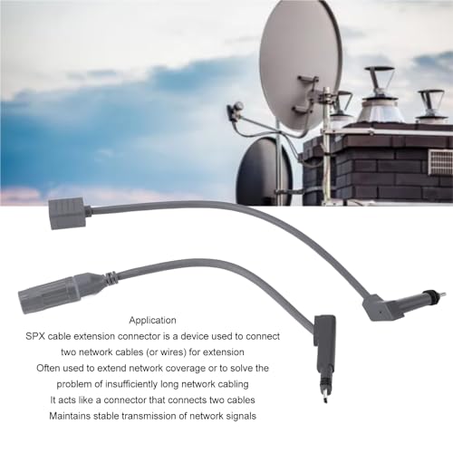 Starlink Cable Adapter, SPX to RJ45 Connector for Rectangular Satellite V2 with 1200Mbps, RJ45 1 RJ 2 Two Connector - Image 2