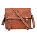 Cuero Genuine Leather iPad/Tablet Bag Messenger Bag Small Briefcase CrossBody Shoulder Bag for Men and Women (Tan Brown, 11