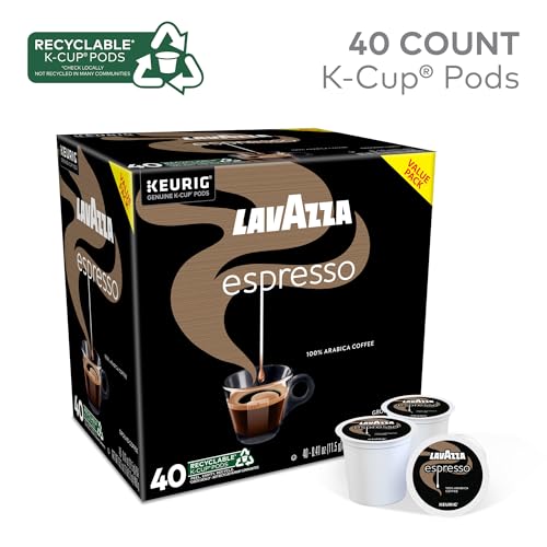 Image of Lavazza Espresso, Single-Serve Keurig K-Cup Pods, Medium Roast Coffee, 40-Count Box