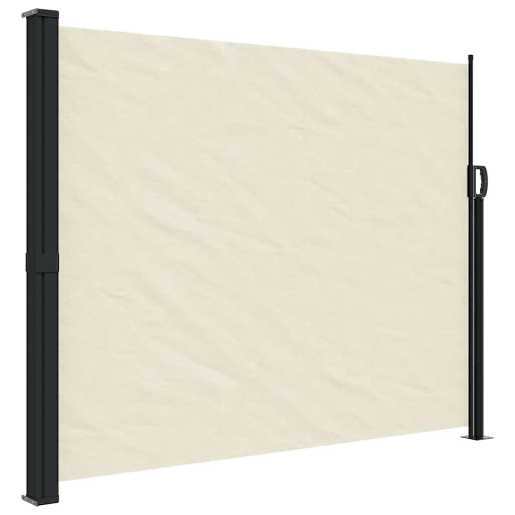 vidaXL Retractable Side Awning, Outdoor Privacy Screen for Garden Balcony Terrace Patio Yard, Waterproof Sunshade, Cream 160x300 cm — image 1