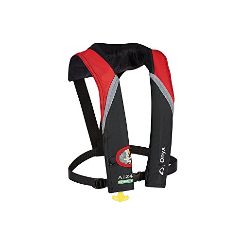 Absolute Outdoor Onyx A-24 in-Sight Automatic Inflatable Life Jacket - Red
