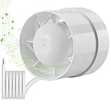 [Múltiples ventajas] - Motor especial para ventilador, material de cobre antioxidante de alta calidad y carcasa de ABS, no es fácil de deformar, funciona sin problemas con menos ruido, protección de temperatura incorporada, se detendrá automáticamente mientras se sobrecalienta, más seguro. Puede suministrar aire fresco con uno o más ventiladores a los sistemas de circulación de aire de bricolaje según el tamaño de su espacio.
