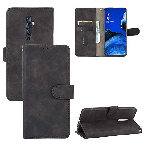 Compatibile con OPPO RENO 2Z / RENO 2F CPH1989 (6.53) Reno2 Z CPH1945 CPH1951 Custodia COVER flip libro STAND GEL silicone TPU protezione display PORTAFOGLIO ECO PELLE magnetica porta carte Nero