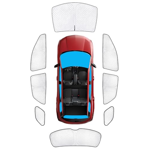 Image of KMF 8pcs Full Window Sun Shades Custom Fit for Chevy Chevrolet Blazer EV Accessories 2024 2025, Privacy Car Window Covers Sunshade for Windshield Side Rear, UV Block and Blackout for Car Camping /Baby