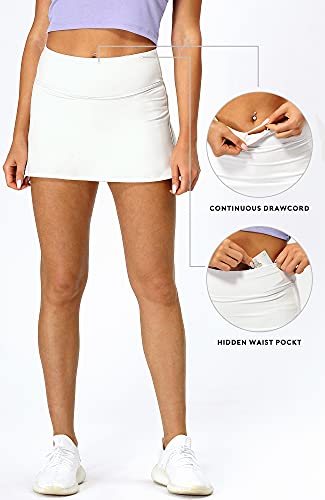 Image of icyzone Athletic Tennis Skirts for Women with Pockets Shorts, Workout Running Golf Skorts